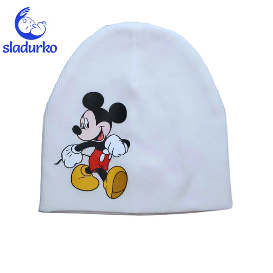 Шапка за момче   - бяла