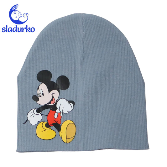 Шапка за момче   - синьо-сива