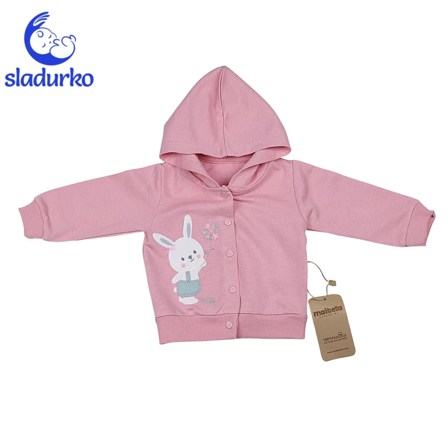 Суитчер с качулка, боди и панталонки