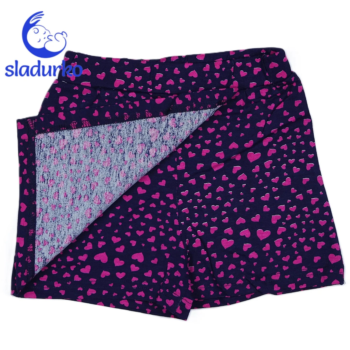 Пола-панталон на сърчица