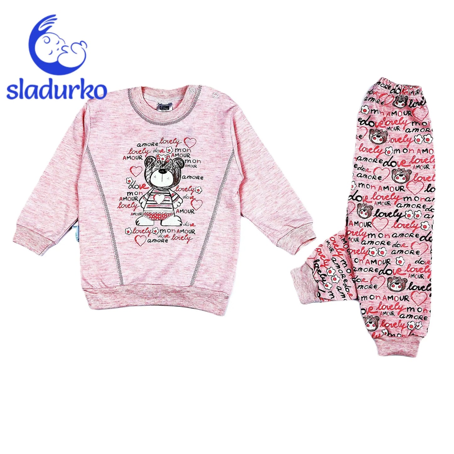 Комплект за момиче с дълъг ръкав