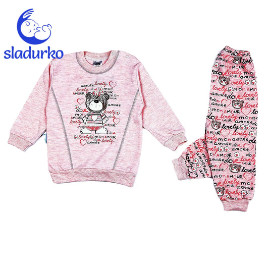 Комплект за момиче с дълъг ръкав