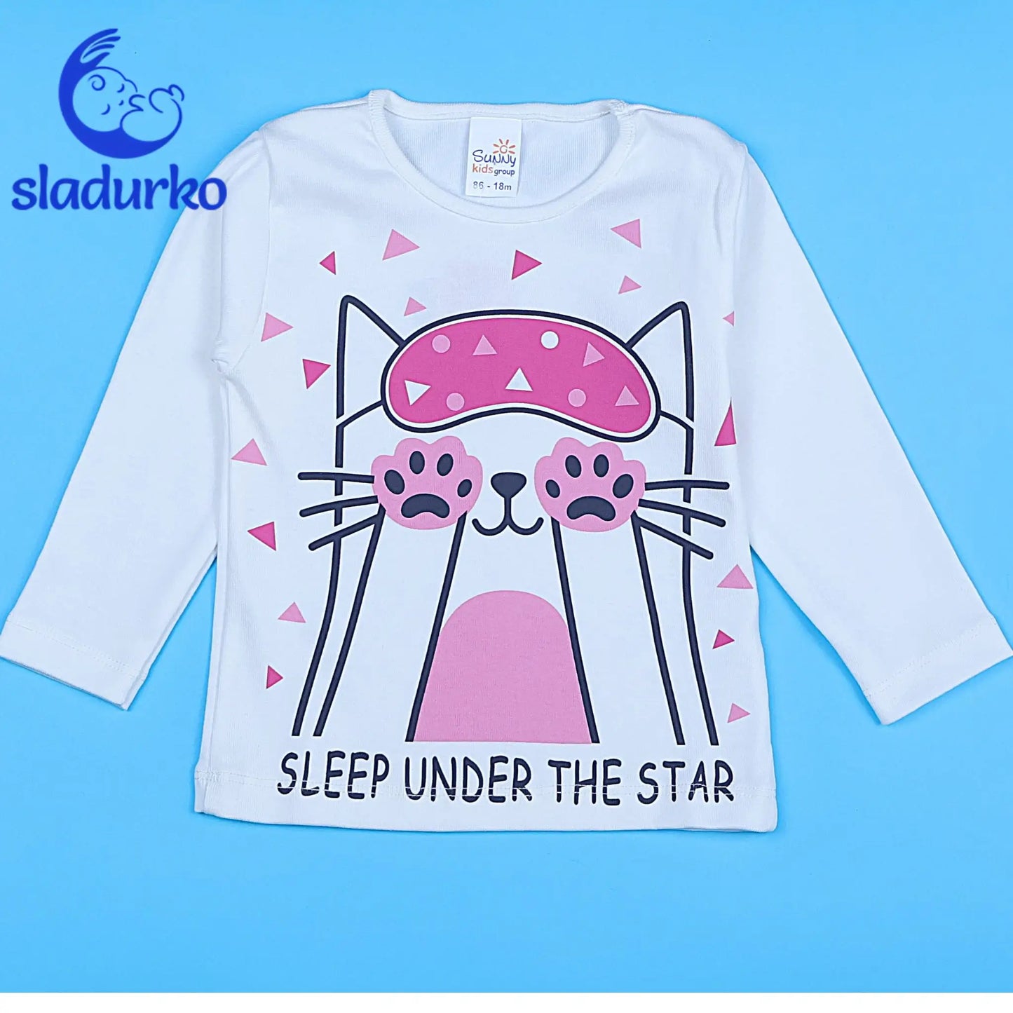 Пижама за момиче с дълъг ръкав