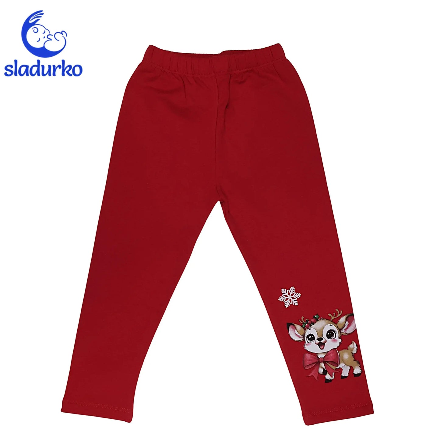 Уютен Коледен Комплект  - Еленче с Панделка