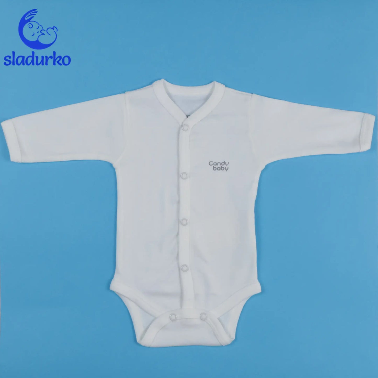 Боди с дълъг ръкав и средно закопчаване