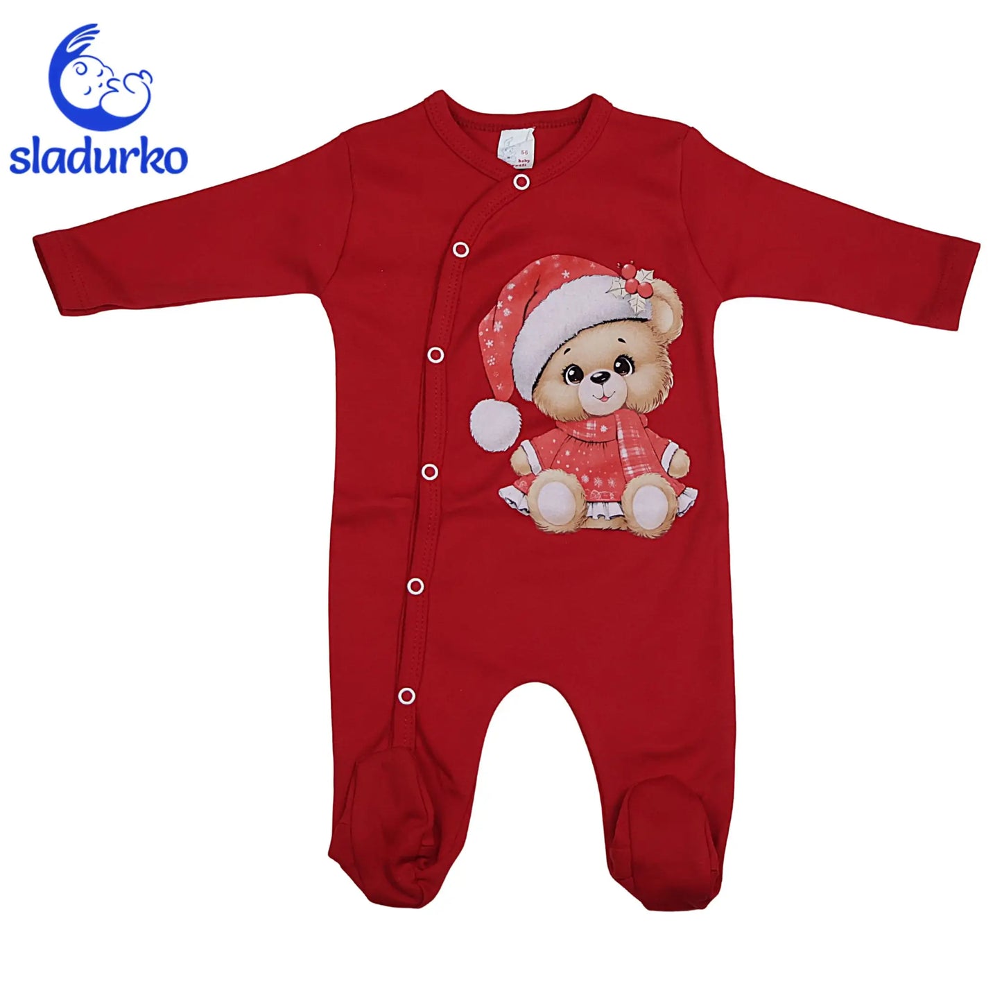 Коледен гащеризон, чорапи играчка за елха - в Коледна подаръчна кутия