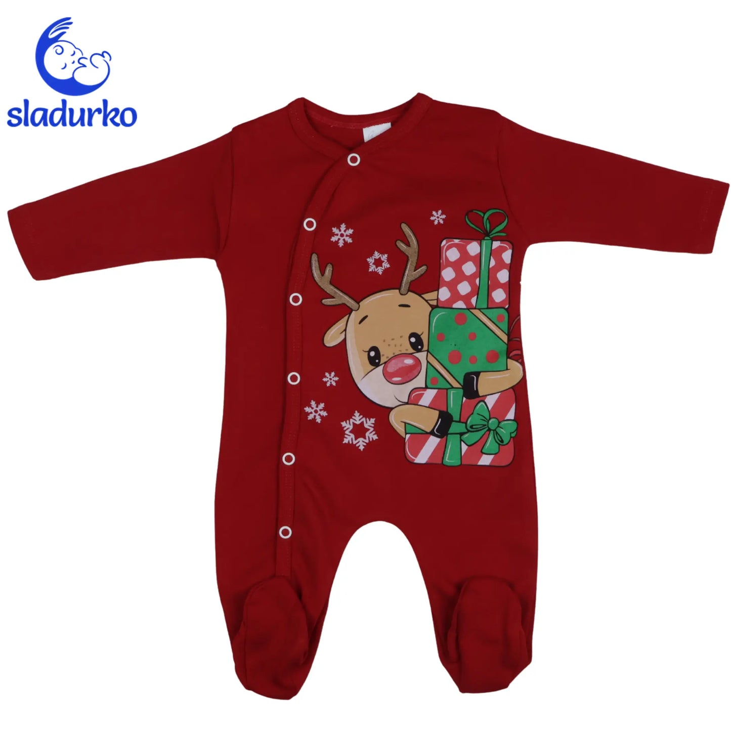 Бебешки коледен гащеризон