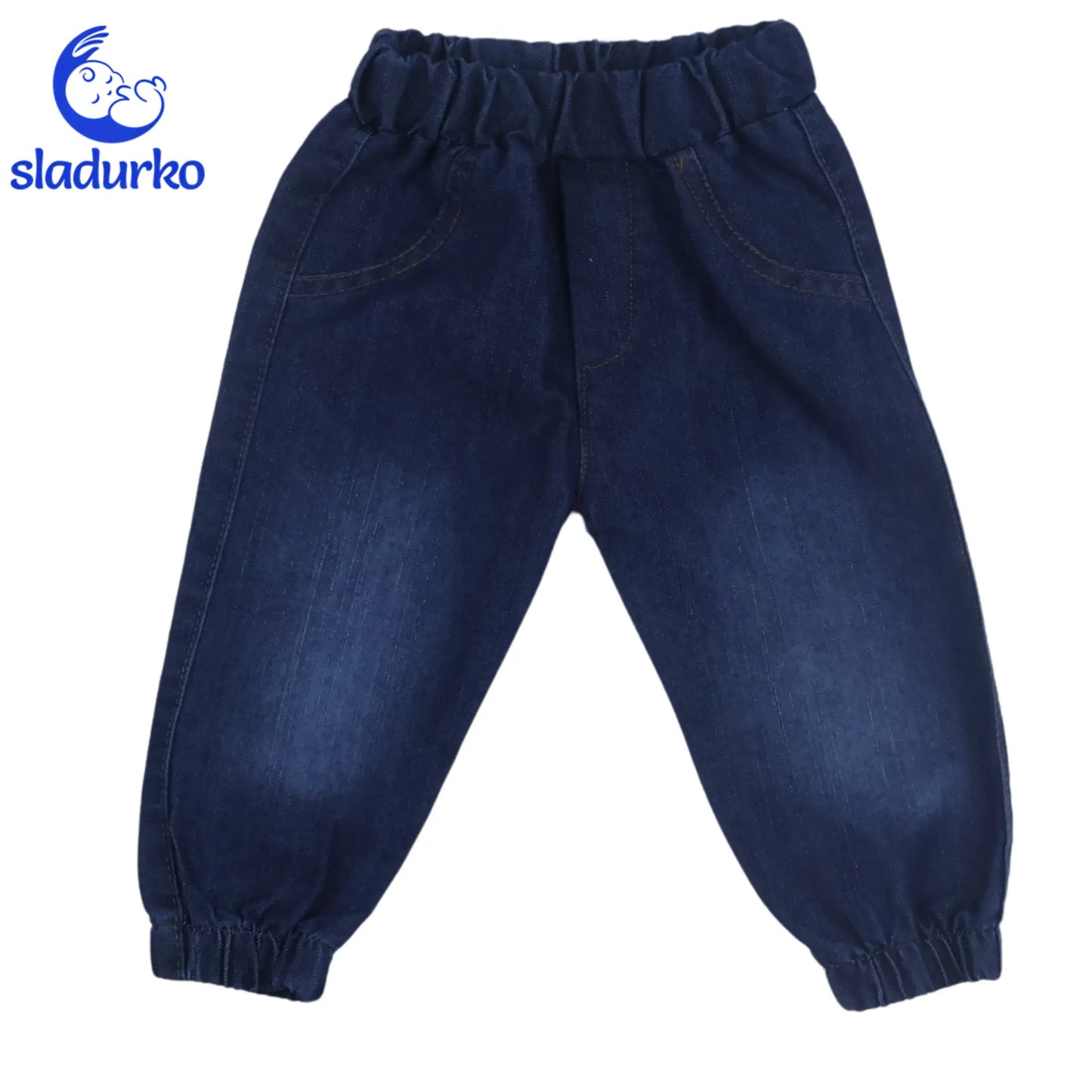 Комплект от три части за момче с дънкови панталонки