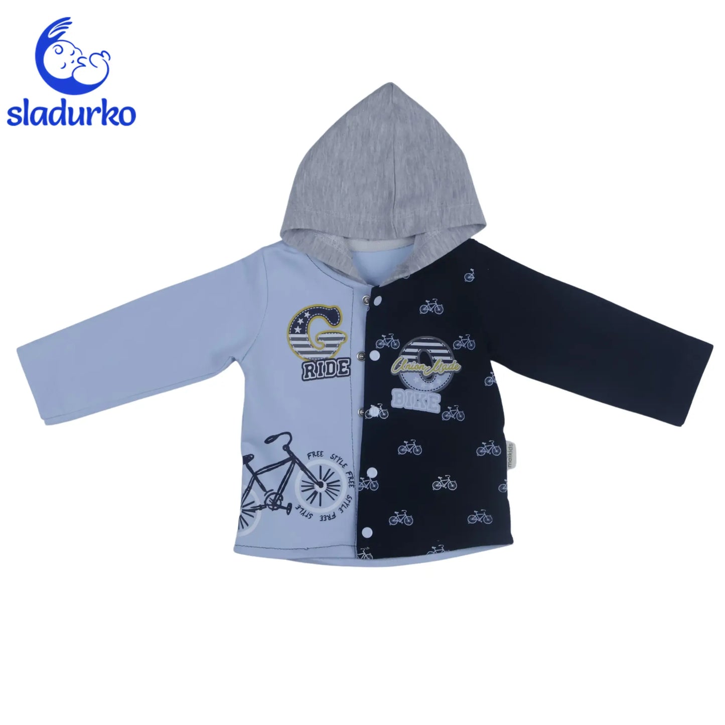 Комплект от три части за момче с дънкови панталонки