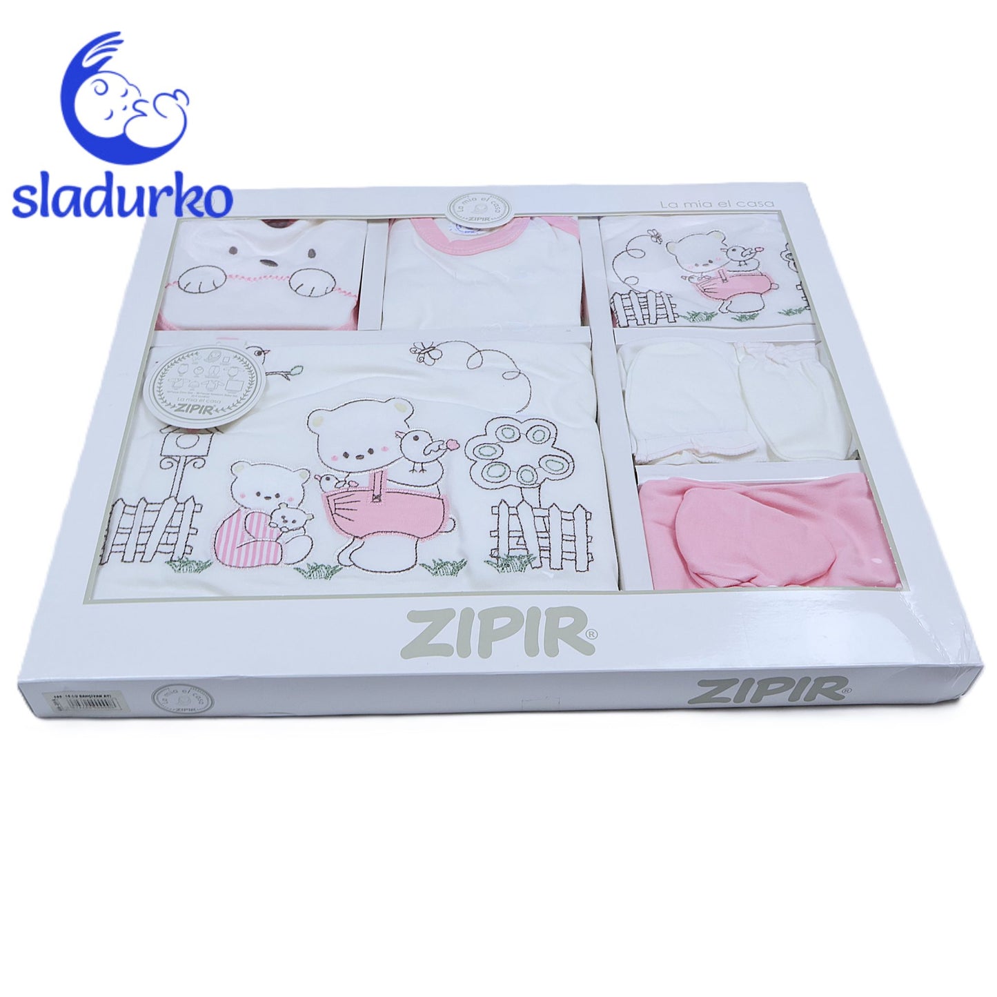 Комплект за новородено за изписване 10 части в кутия