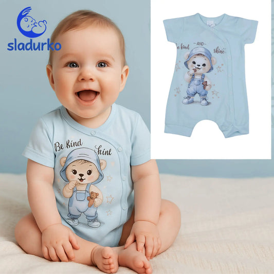 Бебешки гащеризон с къс ръкав