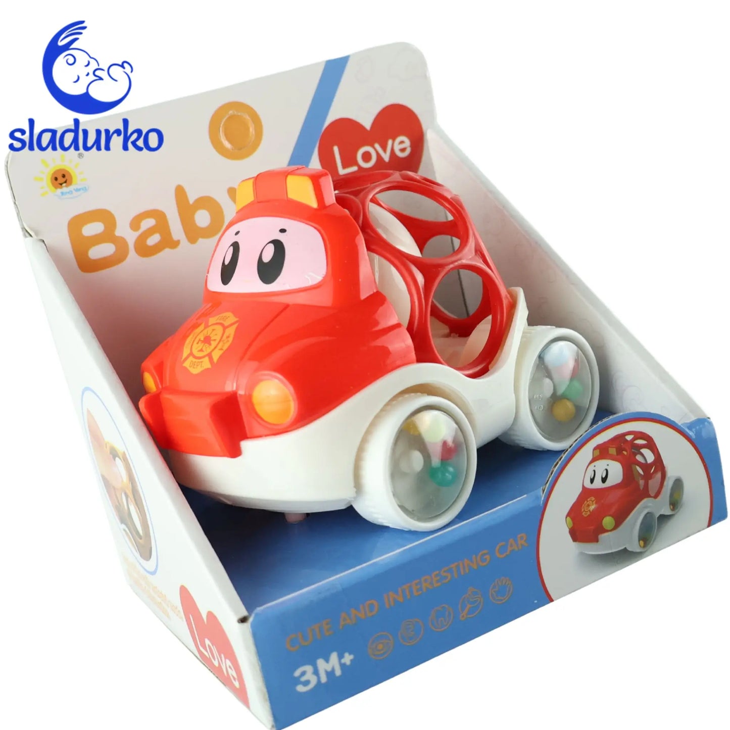 Бебешка дрънкалка- кола различни цветове