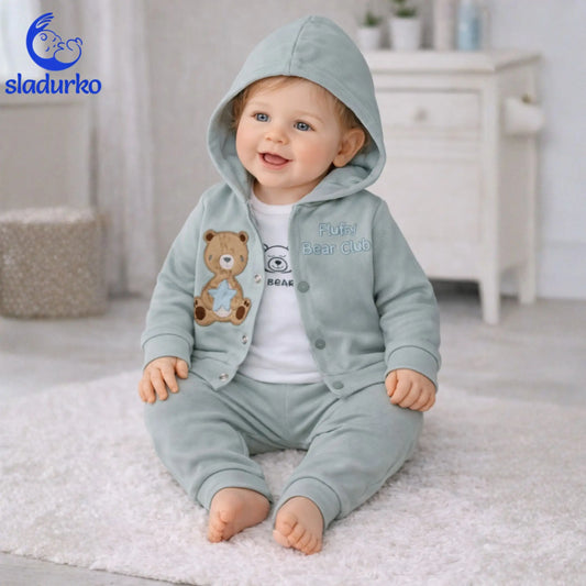 Бебешки комплект от 3 части  – Мента и Бяло