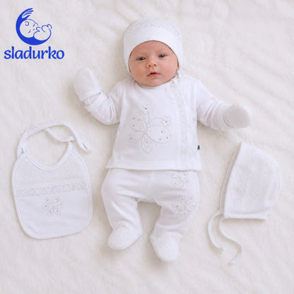 Комплект за новородено 5 части пеперуди