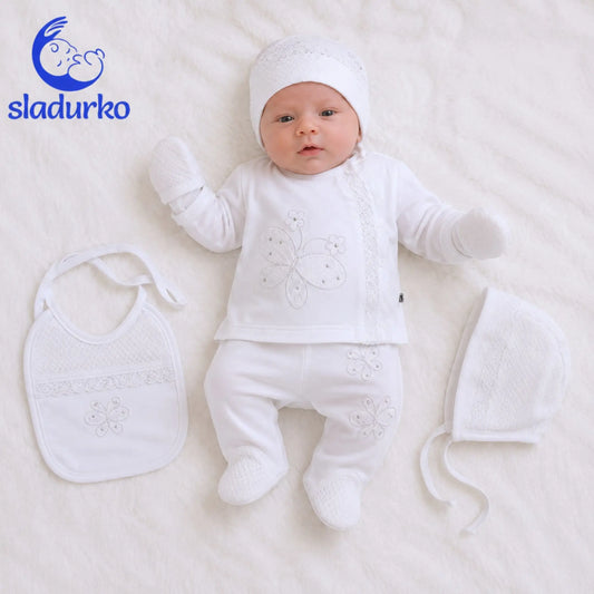 Комплект за новородено 5 части пеперуди
