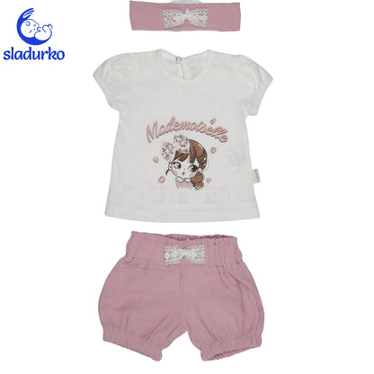 Бебешки комплект от 3 части – Стил и нежност в едно