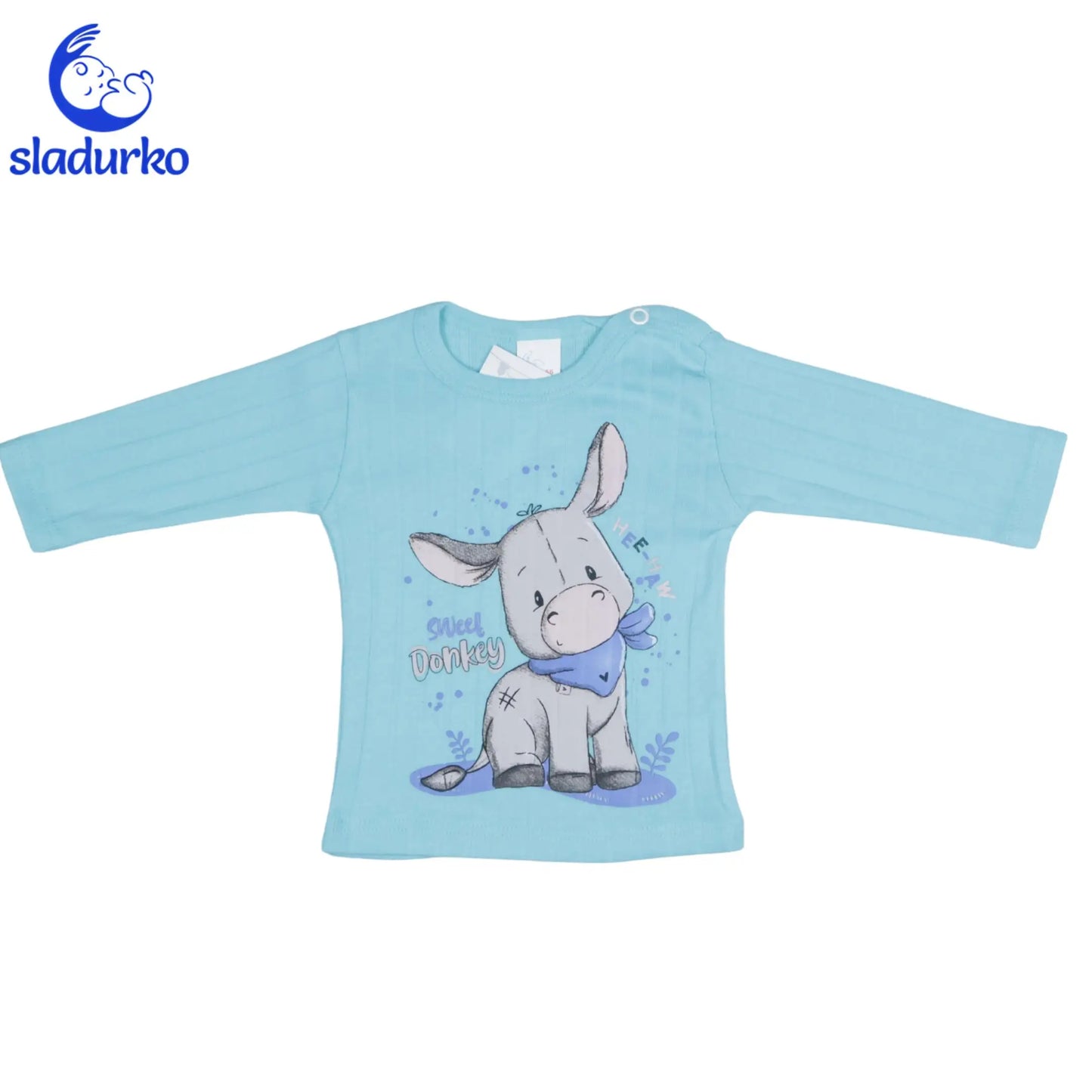 Бебешки комплект от 2 части-ританки и блузка с тик так копче